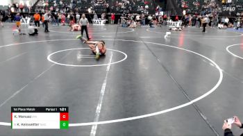 106 lbs 1st Place Match - Kaleb Keiswetter, Norton Wrestling Club vs Kyle Menuez, Black Fox Academy