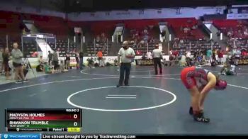 140 lbs Round 2 (3 Team) - Madyson Holmes, Impact WC Pink vs Rhiannon Trumble, Team Ghost