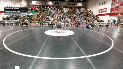 138 lbs Quarterfinal - Christopher Diaz, Kelly Walsh vs Breckin Henry, Thunder Basin