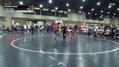 126 lbs Round 3 (6 Team) - Noah Hess, BRAWL White vs Michael Madda, Level Up