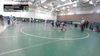 130 lbs Champ. Round 2 - Krista Green-Garza, El Rancho vs Emily Aranda, Warren