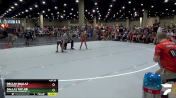 45 lbs Round 1 (16 Team) - Dallas Taylor, Panhandle Punishers vs Declan Ballas, Gladiator WA