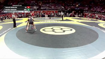 G-125 lbs Champ. Round 1 - Hallie Winslow, G-Elgin vs Naura Simison, G-Greenon