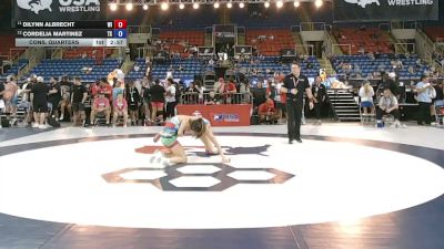 105 lbs Cons. Quarters - Dilynn Albrecht, Wisconsin vs Cordelia Martinez, Texas