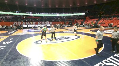 2A 215 lbs Champ. Round 1 - Jimmy Mastny, Woodstock (Marian) vs Riley Teller, New Lenox (Providence Catholic)