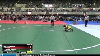 50 lbs Round 3 - Corbyn Westall, American Outlaws vs Kellan Frank, Tomah/LAW