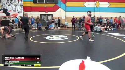 215 lbs Quarterfinal - Ian Dickinson, Rock Springs vs Anthony Martinez, Rawlins