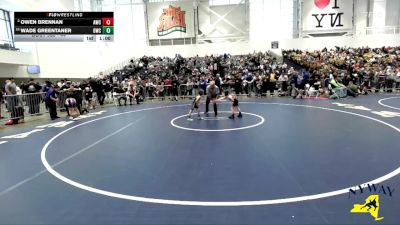 44 lbs Cons. Round 2 - Owen Brennan, Akron Wrestling Club vs Wade Greentaner, Gowanda Wrestling Club