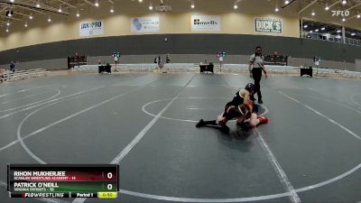 72 lbs 5th Place Match - Patrick O`neill, Virginia Patriots vs Rihon Mukherjee, Scanlan Wrestling Academy