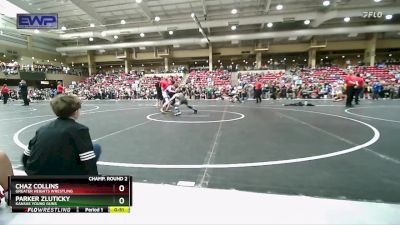 76 lbs Champ. Round 2 - Parker Zluticky, Kansas Young Guns vs Chaz Collins, Greater Heights Wrestling