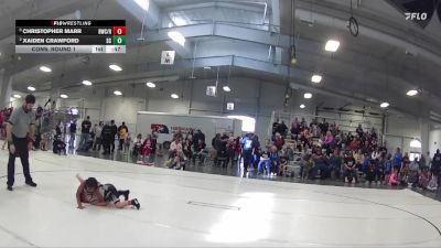 34 lbs Cons. Round 1 - Christopher Marr, Rocket Wrestling Club / RWC vs Xaiden Crawford, Sherman Challengers