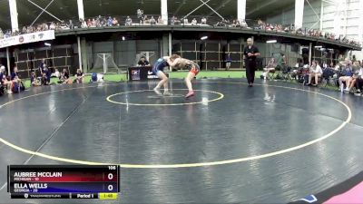 106 lbs Round 2 (6 Team) - Aubree McClain, Michigan vs Ella Wells, Georgia