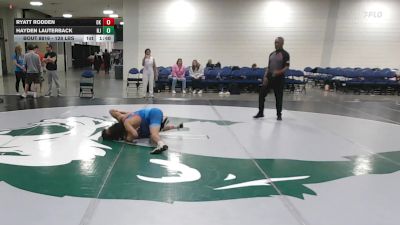 128 lbs Final - Ryatt Rodden, OK vs Hayden Lauterback, NJ