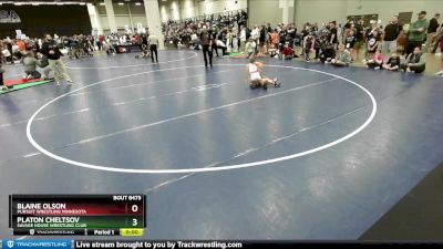 63 lbs Quarterfinal - Blaine Olson, Pursuit Wrestling Minnesota vs Platon Cheltsov, Savage House Wrestling Club