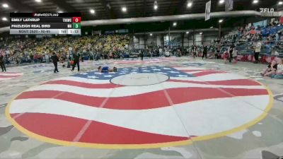 90-95 lbs Round 1 - Emily Lathrup, Touch Of Gold Wrestling Club vs Paizleigh Real Bird, Medicine Horse