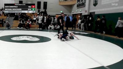 120 lbs Quarterfinal - Jack Sabatelli, Tollgate vs Michael Bouchard, Mt. Hope
