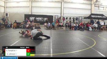 58 lbs Cons. Round 1 - Asher Johnson, Team HWC vs Axe Tompkins, Michigan Revolution