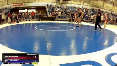 165 lbs Cons. Round 3 - Justin Turner, OH vs Sawyer Dailey, WI