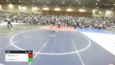 54 lbs Round Of 16 - Leo Navarro, Legacy Elite vs Keanu Lemrise, Redwood WC