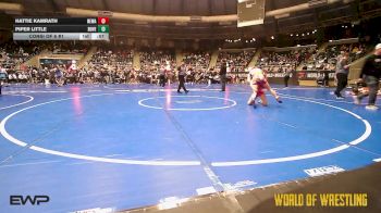 102 lbs Consi Of 8 #1 - Hattie Kamrath, Nebraska Wrestling Academy vs Piper Little, Dover Youth