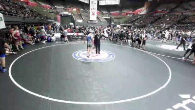 150 lbs Kaileb Cadena, KCWA - Kern County Wrestling Association vs Wyatt Williams, NAWA - North Area Wrestling Association