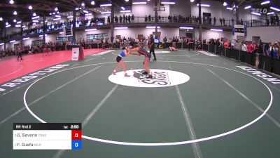 100 lbs Rr Rnd 2 - Gabrielle Severin, Crash / Savage / Bethpage vs Francesca Gusfa, New Jersey