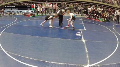 82 lbs Cons. Rd Of 16 - Ace Behunin, Athlos Wrestling vs Cooper Bagley, Westlake