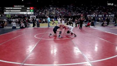 132 lbs Quarterfinal - Billy Weisgerber, Mead vs Sawyer Anderson, Highland