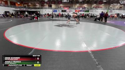 285 lbs Cons. Round 1 - Jesse Schwery, William Penn (Iowa) vs Angelo Franco, Doane University