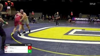 285 lbs Quarterfinal - Peter Ming, Stanford vs Josiah Hill, Little Rock