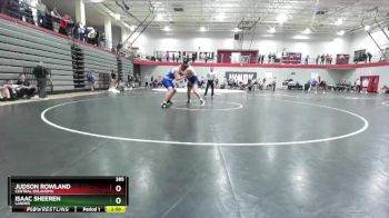 285 lbs Champ. Round 3 - Judson Rowland, Central Oklahoma vs Isaac Sheeren, Lander