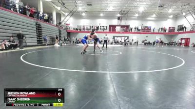 285 lbs Champ. Round 3 - Judson Rowland, Central Oklahoma vs Isaac Sheeren, Lander