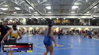 123 lbs Cons. Round 4 - Bethany Regione, Aurora University vs Laila Oribello, Adrian College