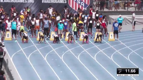 Youth Girls' 100m Championship, Semi-Finals 3 - Age 15-16