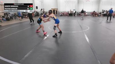 72 lbs Cons. Round 2 - Paxton Deibler, Primus vs Joseph Mendoza, Colonial Pride