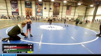 52 lbs Rd# 2 10:30am Friday - Jacobi Burkett, PA Gold vs Arash Quayumi, Crass Trained