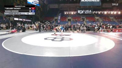 110 lbs Cons. Rd Of 32 - Delaney Tackett, OH vs Gianna Hoskins, MI