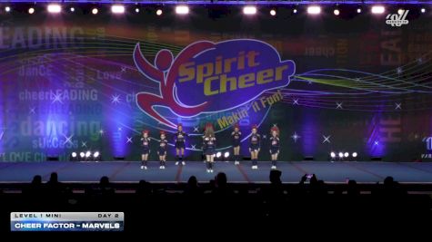 Cheer Factor - MARVELS [2026 L1 Mini Day 2] 2026 Spirit Cheer Grand Nationals