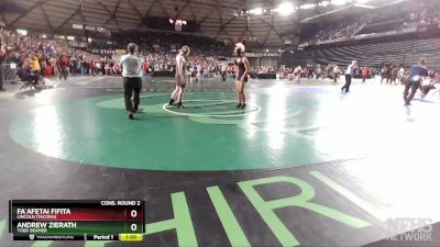 3A 195 lbs Cons. Round 2 - Fa`afetai Fifita, Lincoln (Tacoma) vs Andrew Zierath, Todd Beamer