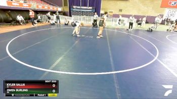 182 lbs Cons. Round 4 - Kyler Sallis, IA vs Owen Burling, WI