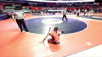 2A 138 lbs Quarterfinal - Oliver Davis, Chicago (Brother Rice) vs Jordan Rasof, Deerfield (H.S.)
