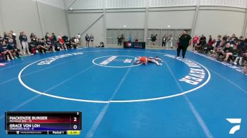 100 lbs 2nd Wrestleback (16 Team) - Mackenzie Burger, Michigan Red vs Grace Von Loh, Tennessee Blue