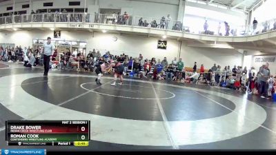 100 lbs 1st Place Match - Drake Bower, Indian Creek Wrestling Club vs Roman Cook, Contenders Wrestling Academy