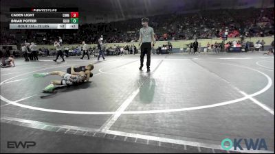 70 lbs 5th Place - Caden Light, Coweta Tiger Wrestling vs Briar Potter, Cushing