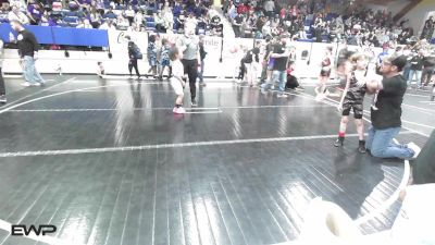 55 lbs Consolation - Kip Neighbors, Fort Gibson Youth Wrestling vs Kamrei Downing, Berryhill Wrestling Club