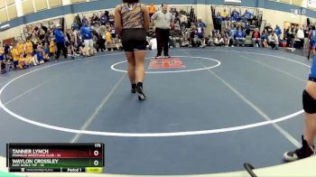 175 lbs Round 3 (10 Team) - Serenity Woods, East Noble TUF vs Elijah Hernandez, Franklin Wrestling Club