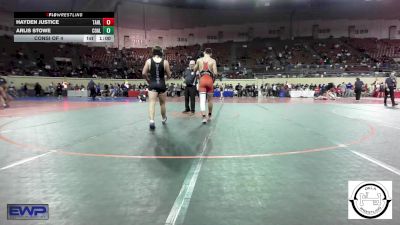 161 lbs Consi Of 4 - Hayden Justice, Tahlequah Wrestling Club vs Arlis Stowe, Coalgate