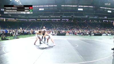 D1-150 lbs 3rd Place Match - Kaden Tindall, Brighton vs Tristen Dood, Grandville