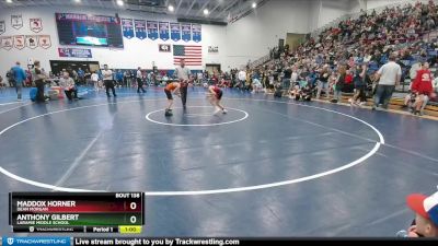 80 lbs Quarterfinal - Maddox Horner, Dean Morgan vs Anthony Gilbert, Laramie Middle School