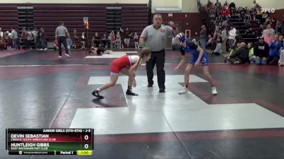 J-5 lbs Round 2 - Huntleigh Gibbs, East Buchanan Mat Club vs Devin Sebastian, Cresco Youth Wrestling Club